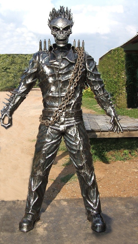 Sculpture animalière en métal, statues géantes d'animaux